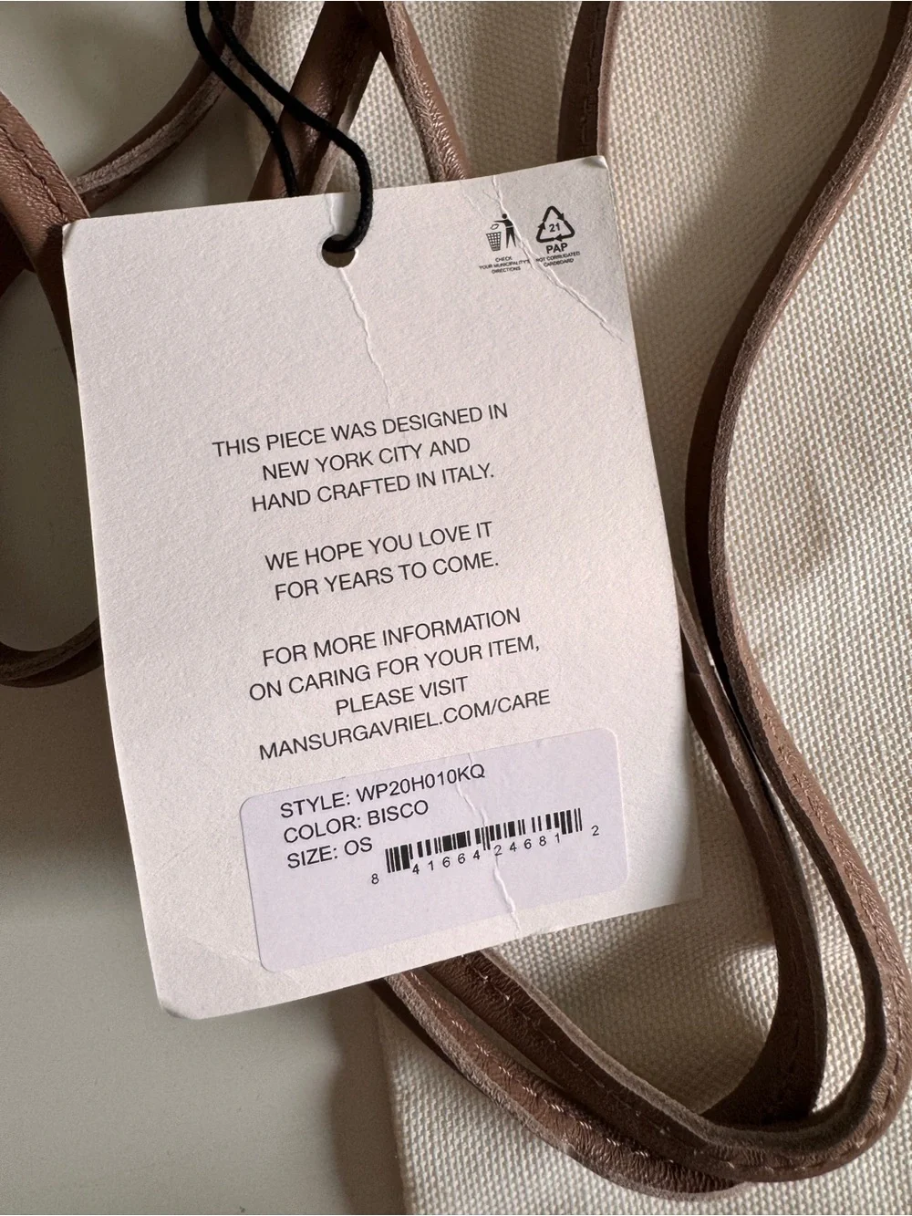 Mansur Gavriel Leather Mini Cloud Clutch, NWT